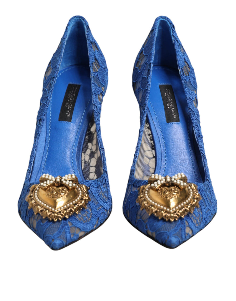 Dolce & Gabbana 36% Cotton pump in blue