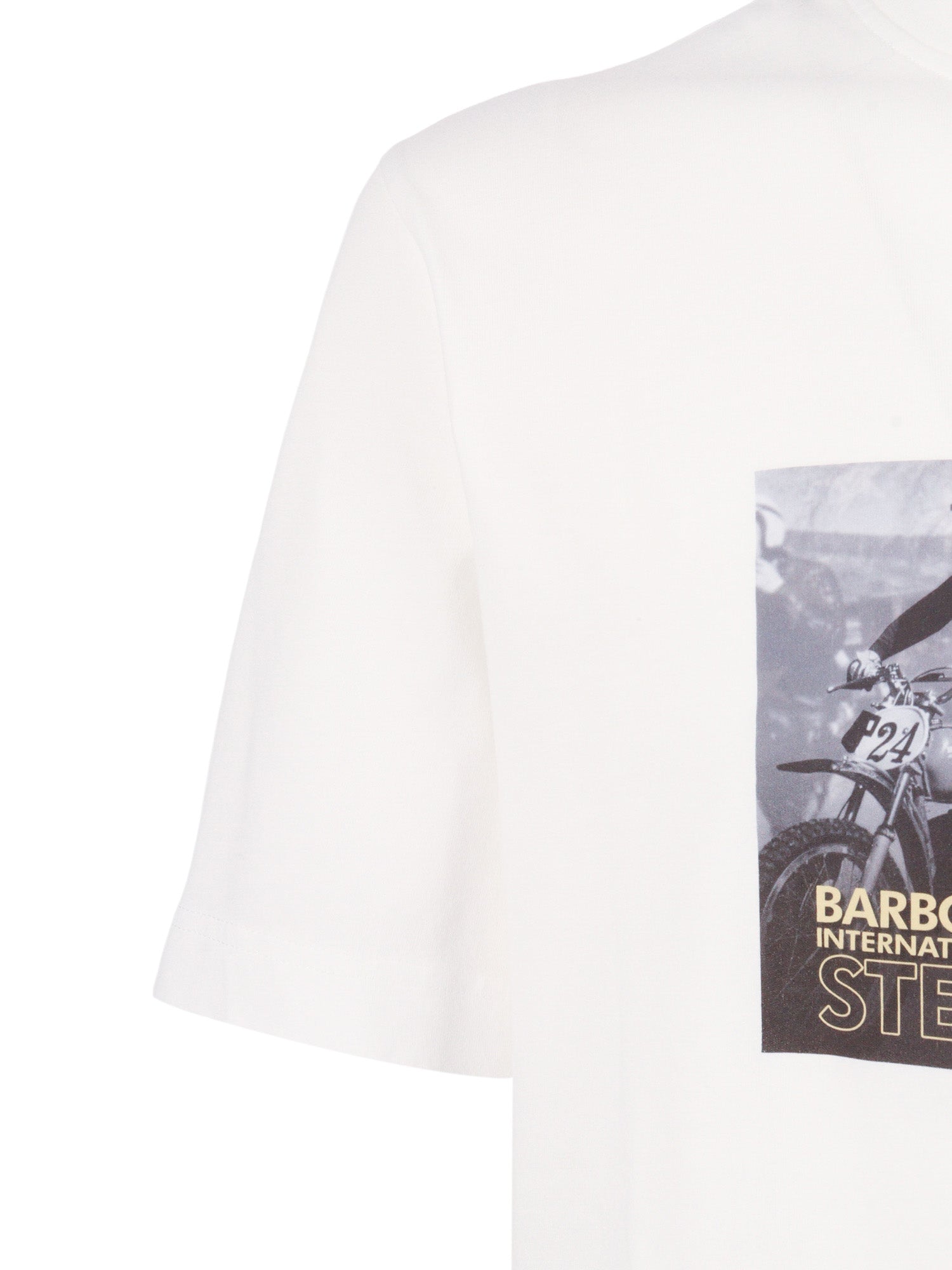 Hellen Photographic T-Shirt White Cotton Short Sleeves