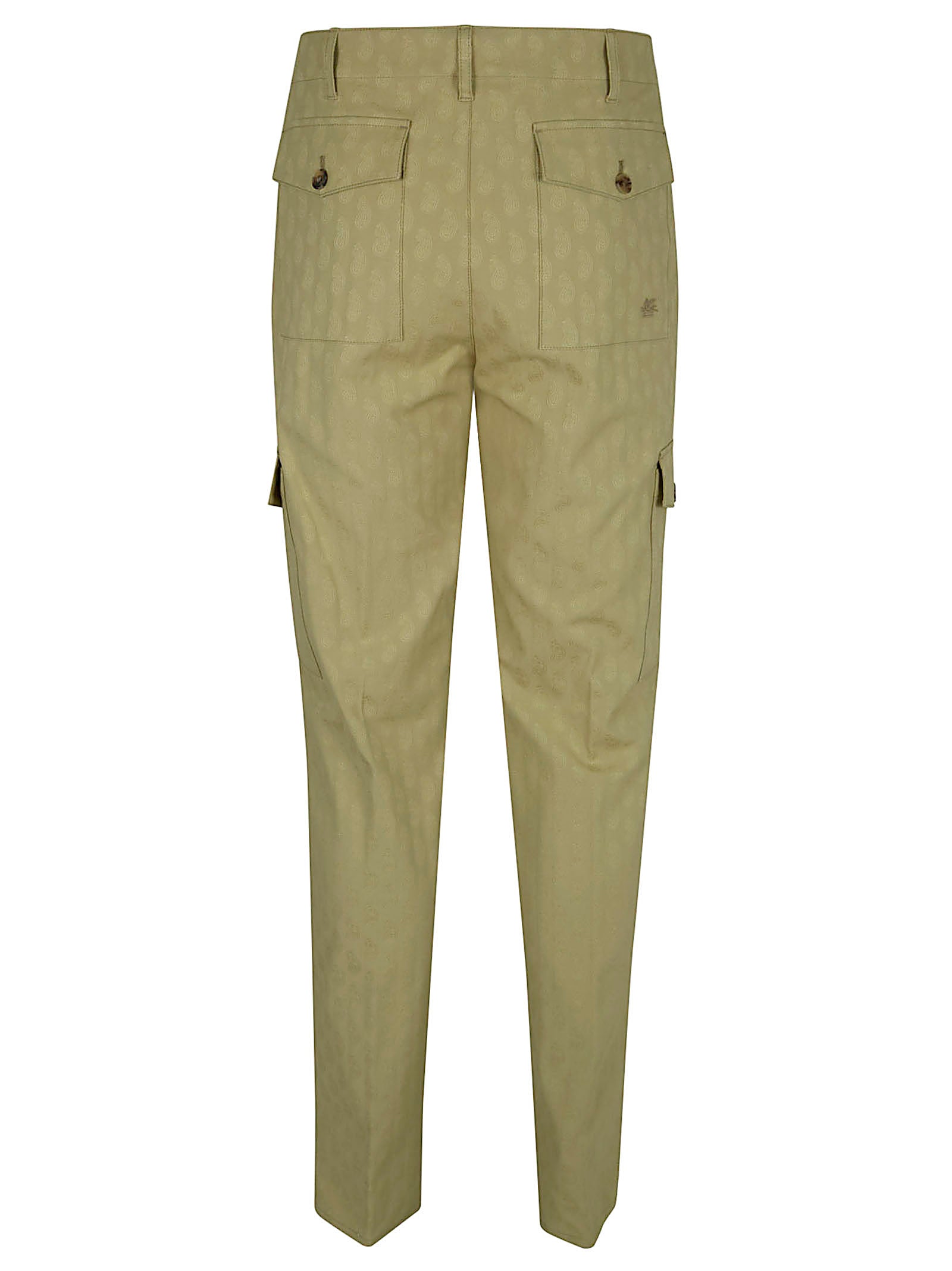 Cargo Trousers Brown Cotone Elastan Pantaloni