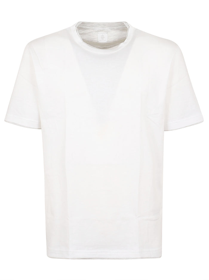 Crew-neck T-shirts White Cotton T-shirt