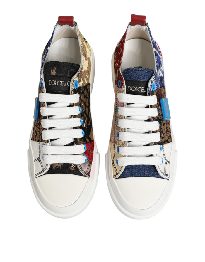 Dolce & Gabbana 50% Cotton sneaker in multicolor — view 2