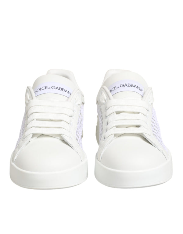 Dolce & Gabbana 80% Polyester sneaker in white