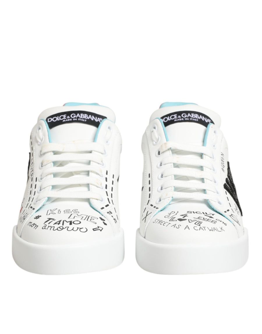 Dolce & Gabbana 100% Calf Leather sneakers in white