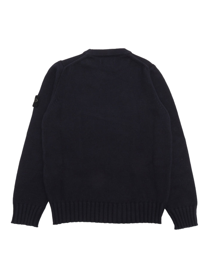 SWEATER Blue Cotton Other Fiber Crewneck