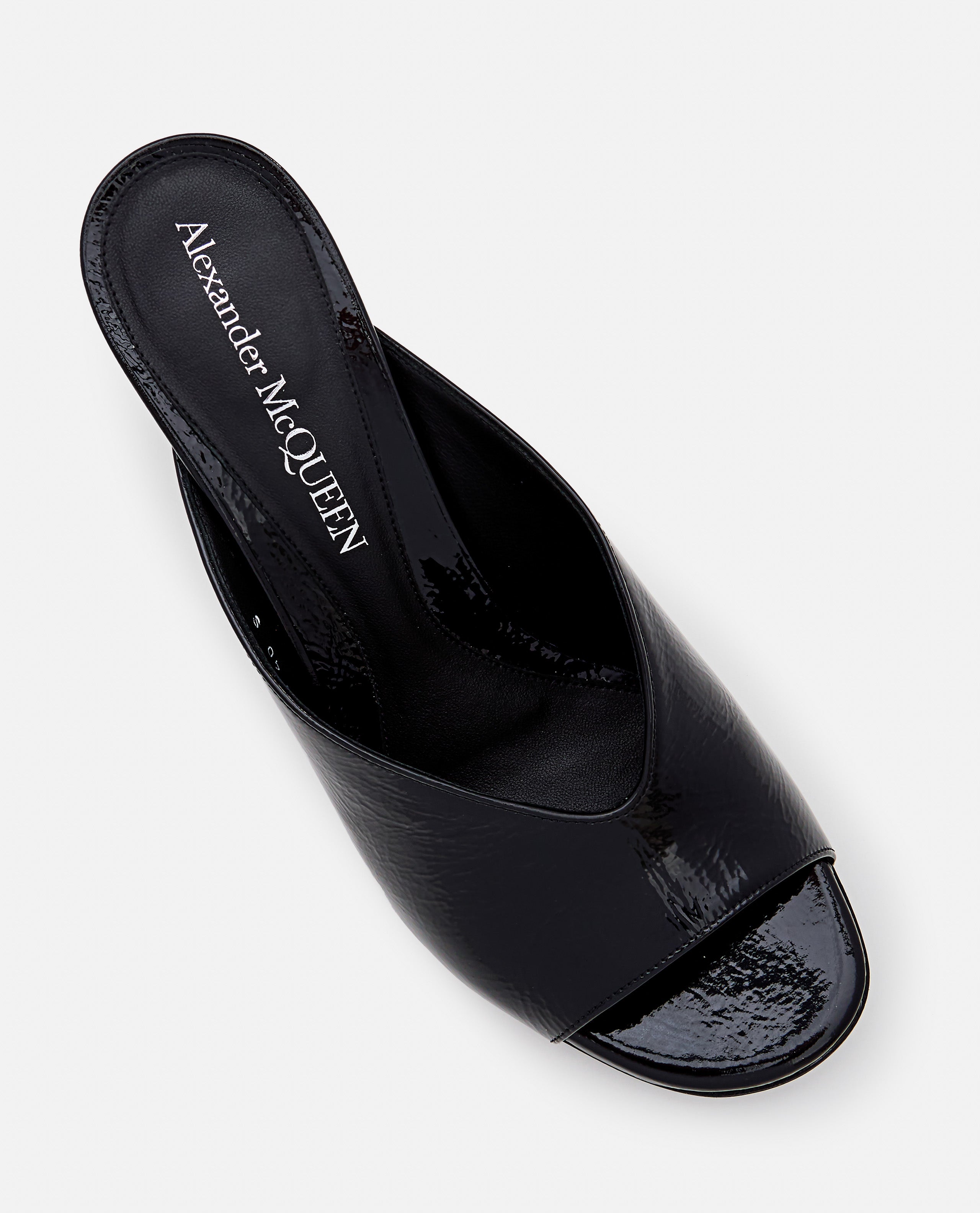 Alexander McQueen With Heel Black Calf Leather