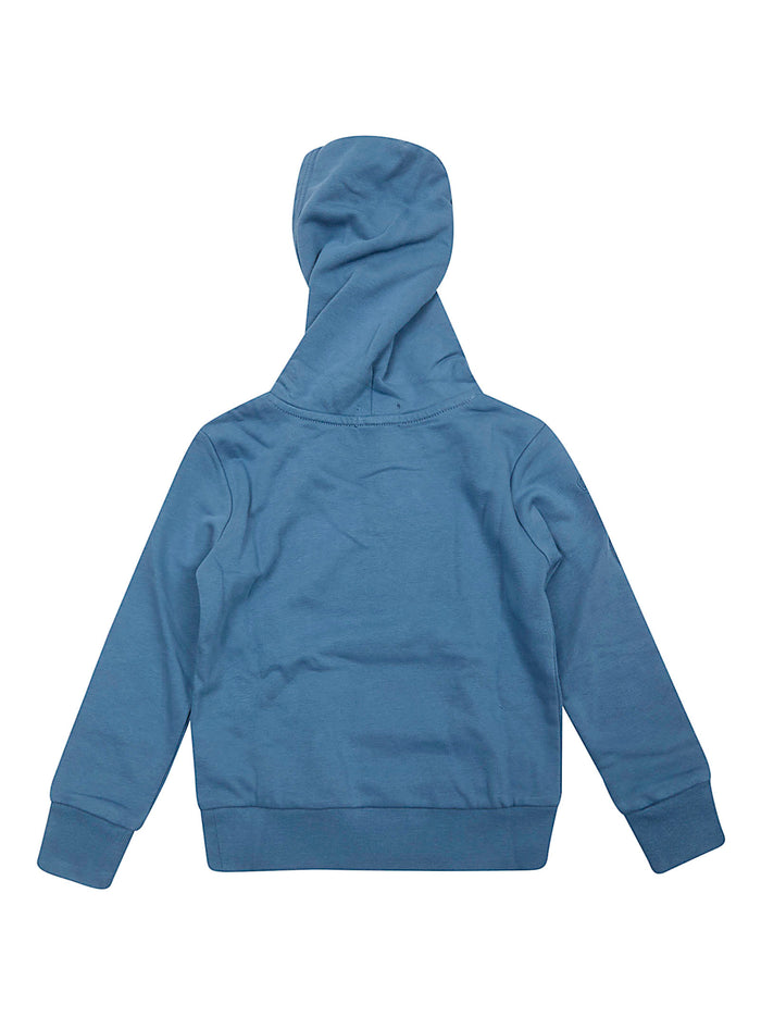 Knit Pullover Sweatshirt Blue Cotton Polyester Maglia