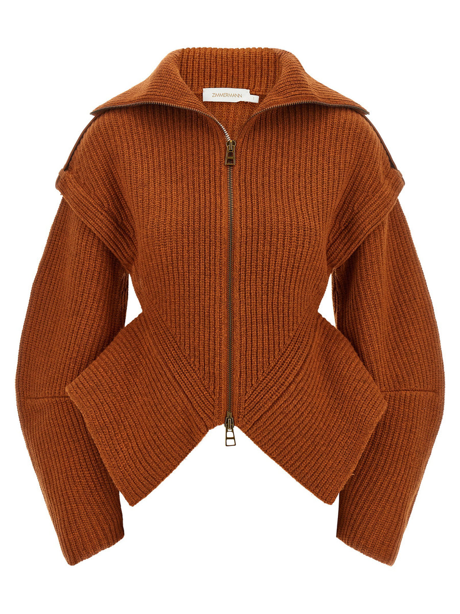 Zimmermann Valiant Cardigan — Orange