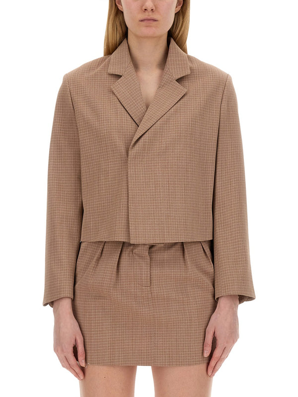 Cropped Jacket Brown