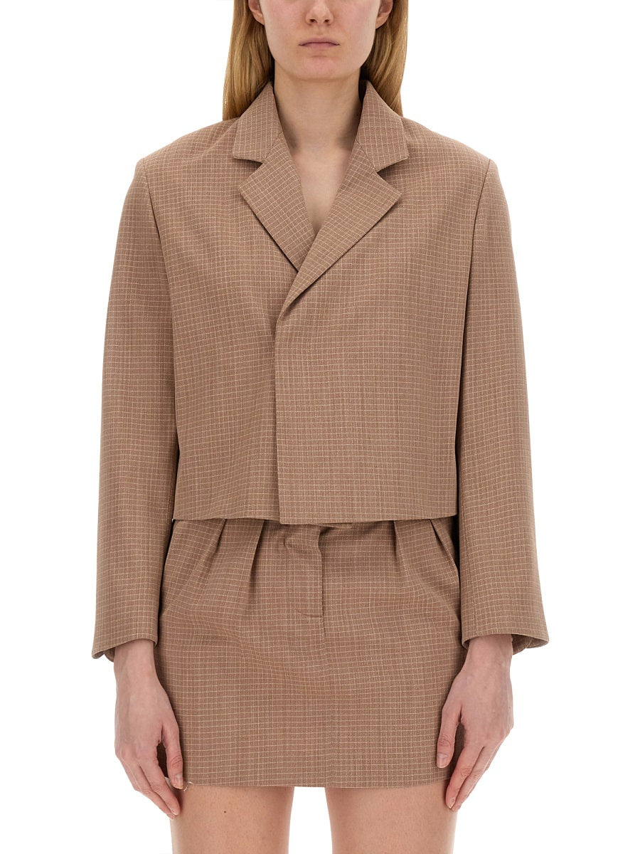 Cropped Jacket Brown
