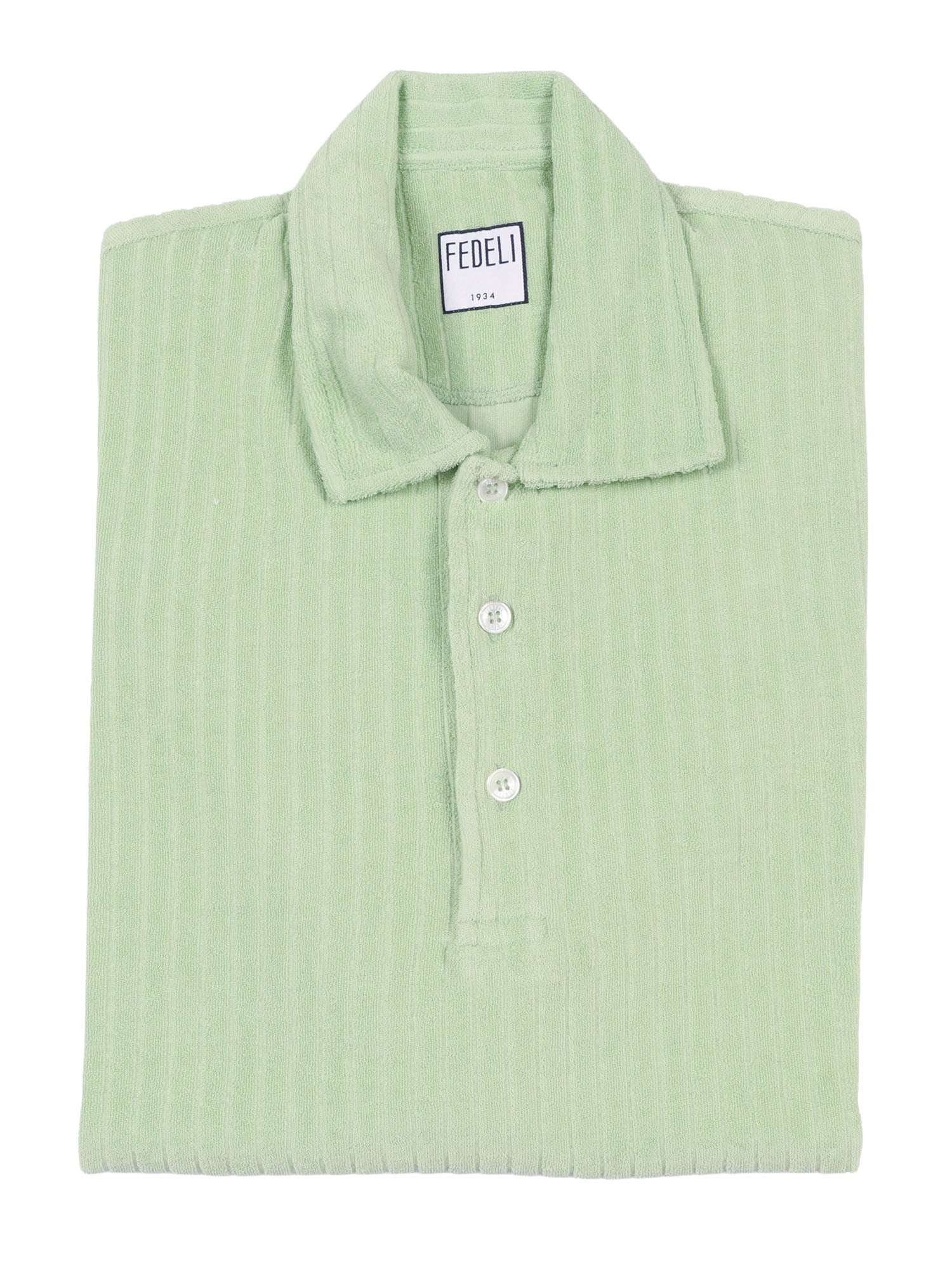 POLO-SHIRT S-S KNITTED MAN Green Cotton Polo Shirt