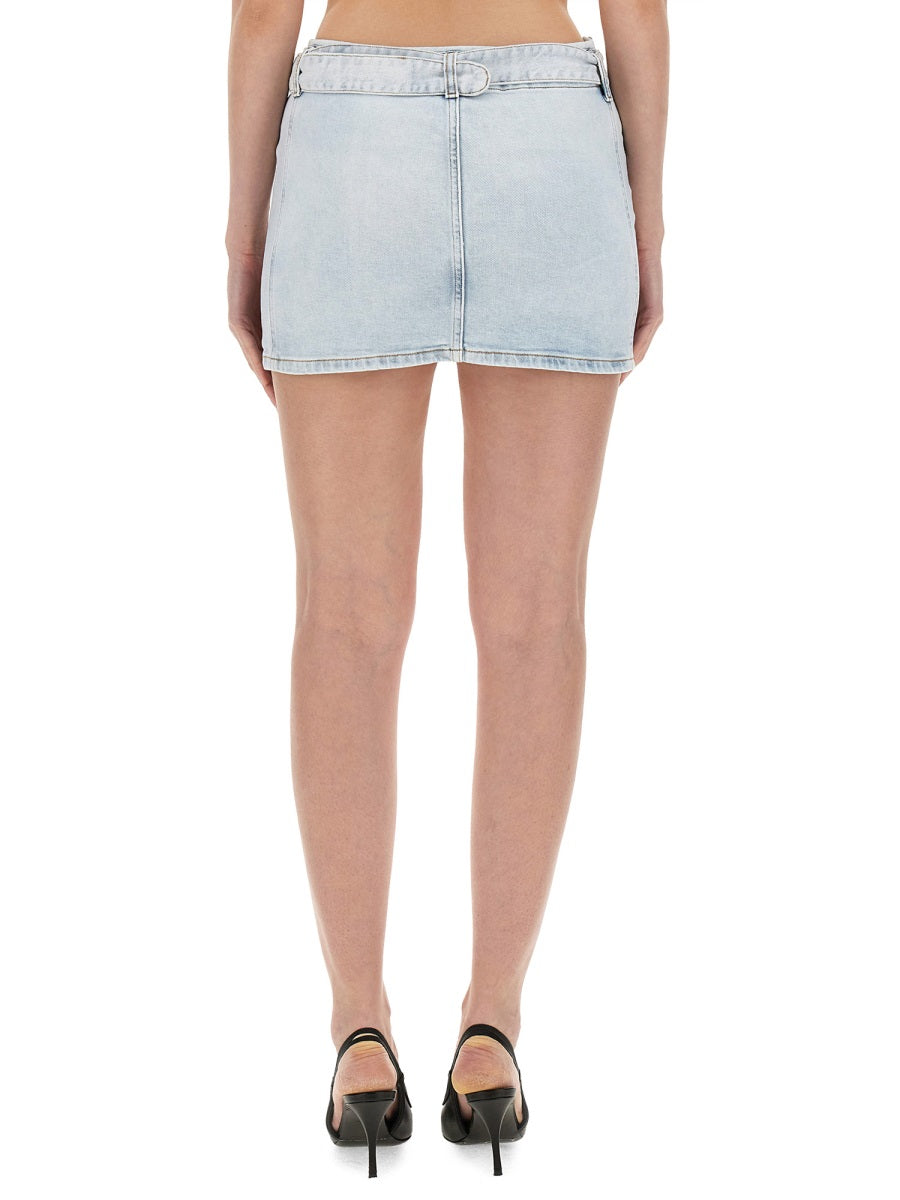 Denim Regular Fit Skirt Cotton