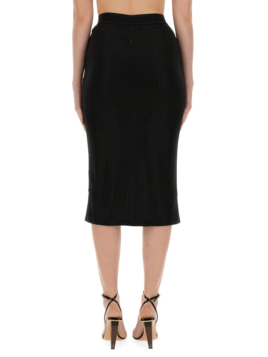 Crystal Skirt Black Polyester