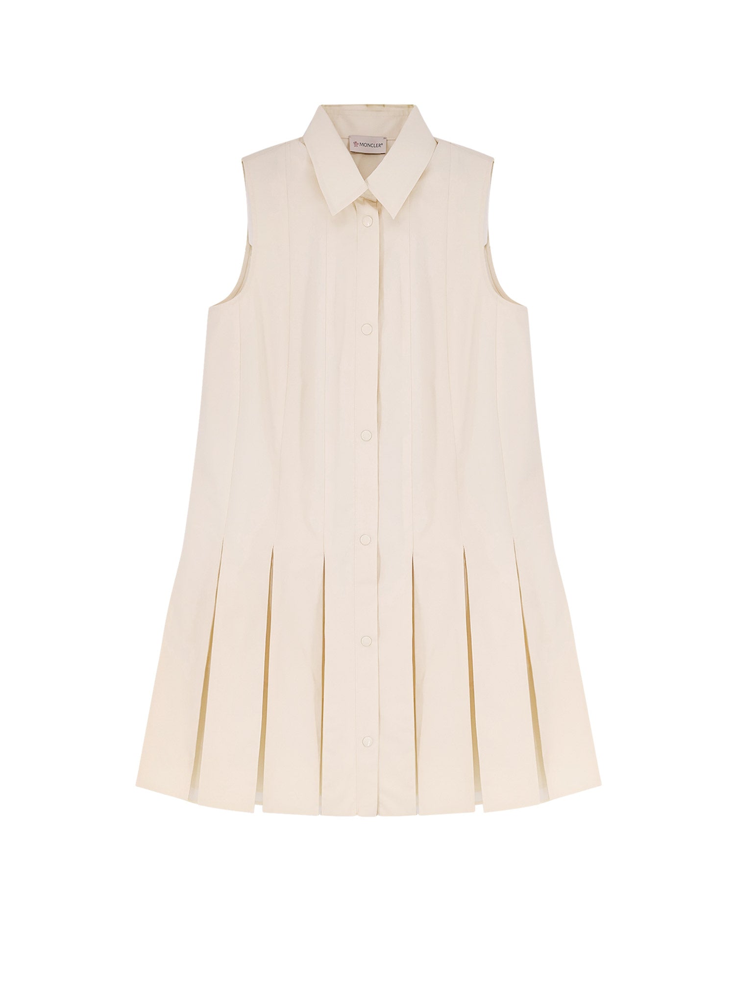 Moncler Dresses Beige Cotone/seta