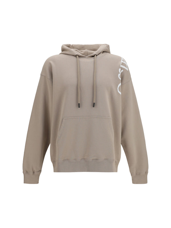 Off-White 100% Cotton hoodie in beige