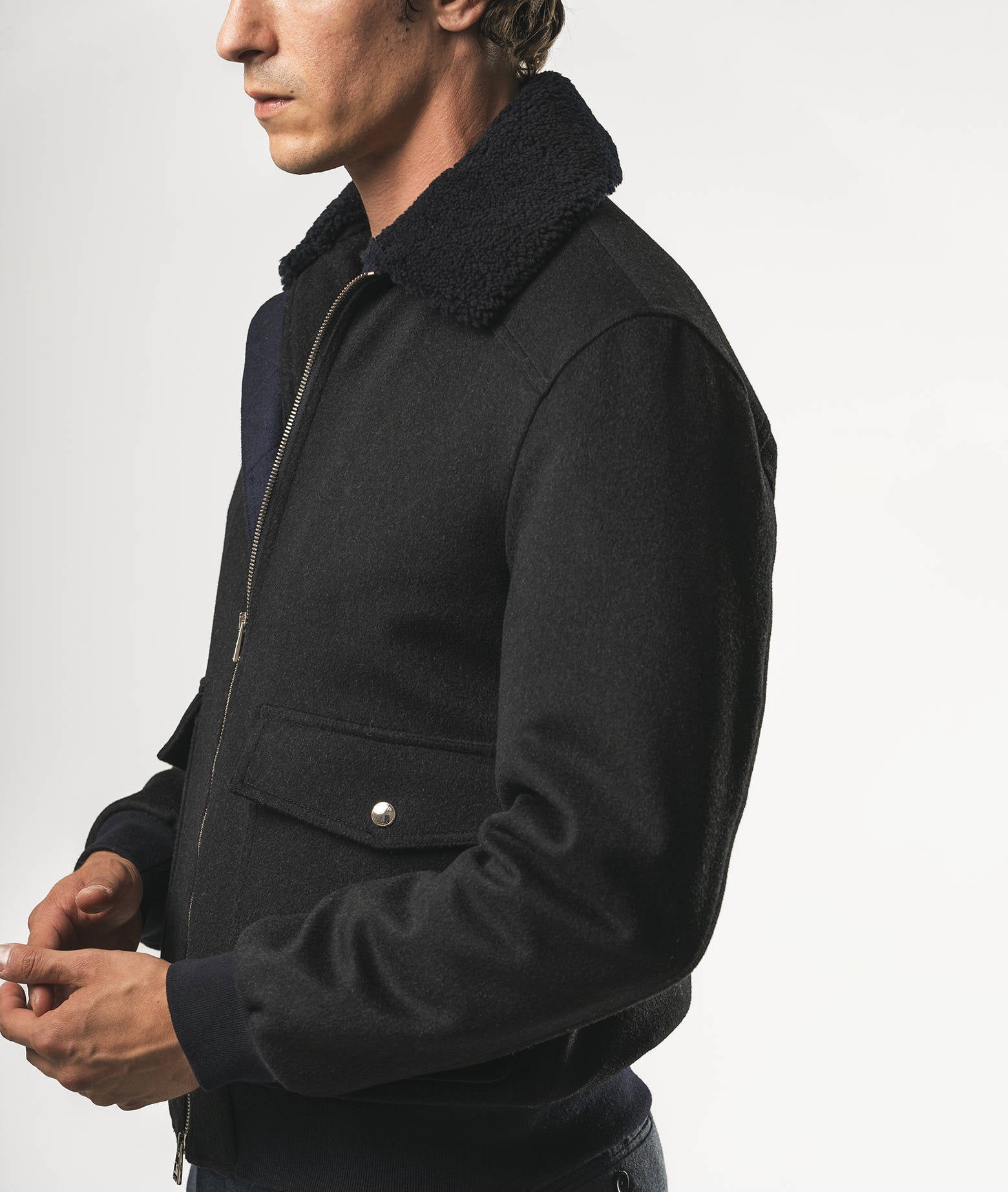 Wool Jacket Elbrus Olive Sportswear (no Padding)