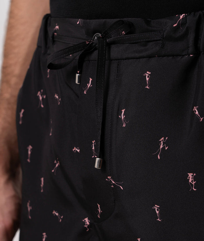 Trousers Pink Panther Black Da Definire