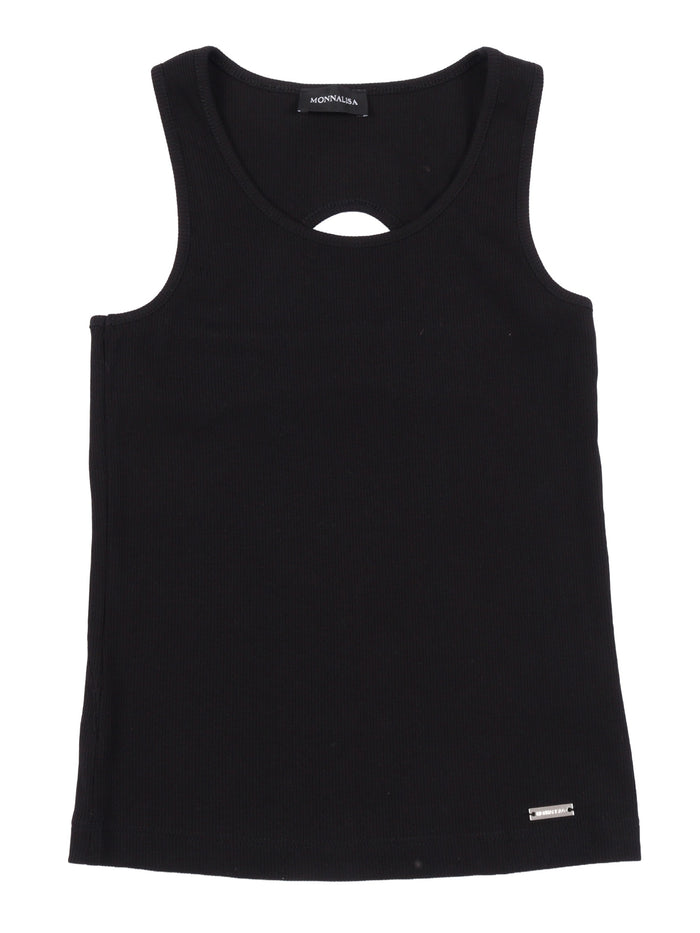 TOP Black Cotton Elastane