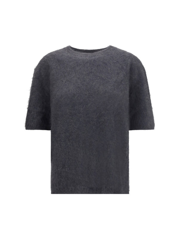 Lisa Yang 100% cashmere sweater in gray