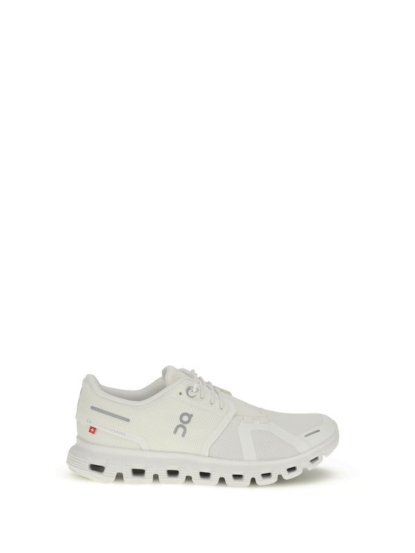 On UPPER: 50% RECYCLED POLYESTER; UPPER: 50% THERMOPLASTIC POLYURETHANE; SOLE: 100% RUBBER sneaker in white