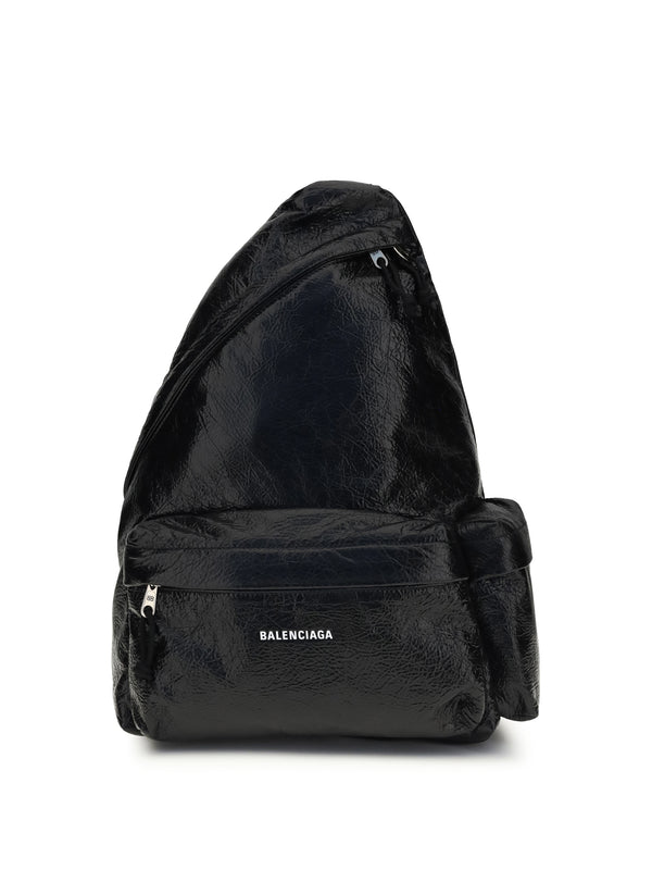 Balenciaga 20% Nylon backpack in black