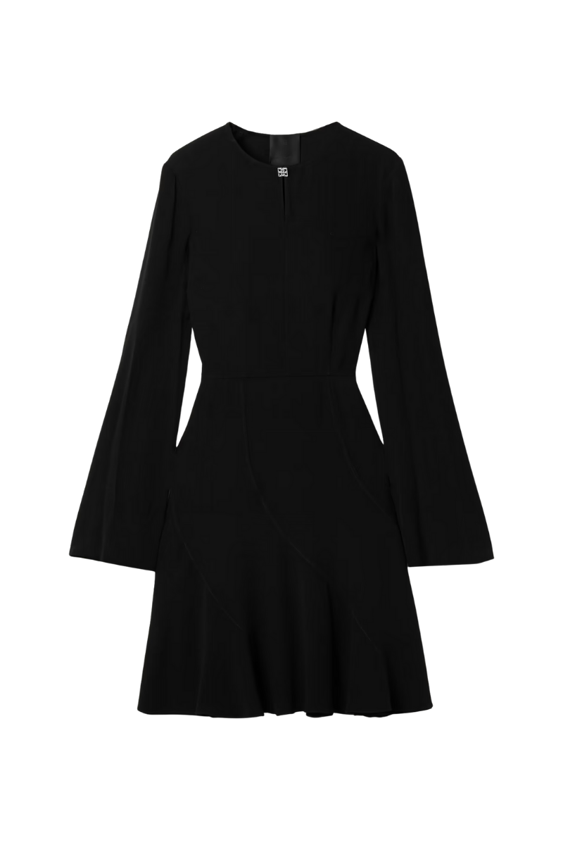 Givenchy Ruffled Dress_black Black Clothing