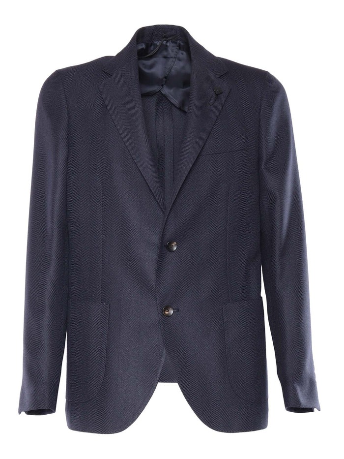 Special Line Drop 7 Reg Man Jacket Wool Cotton Other Fiber Single Breasted