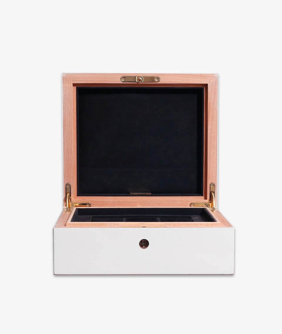 White Watch Box . Case