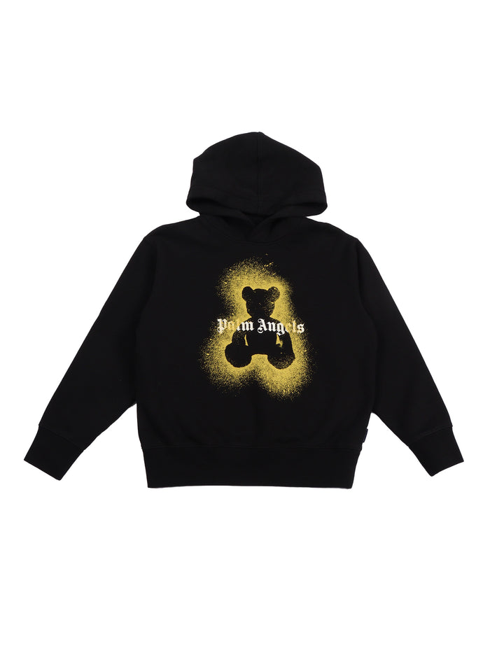 Pa Spray Bear Reg.hoodie Black - Ocher Y Sweatshirt