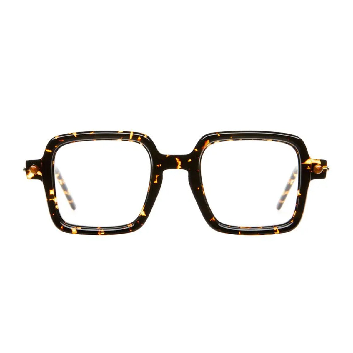 Kuboraum Maske P21 HOF Havana Fire Black Marrone Acetato Mazzucchelli Occhiali Da Vista
