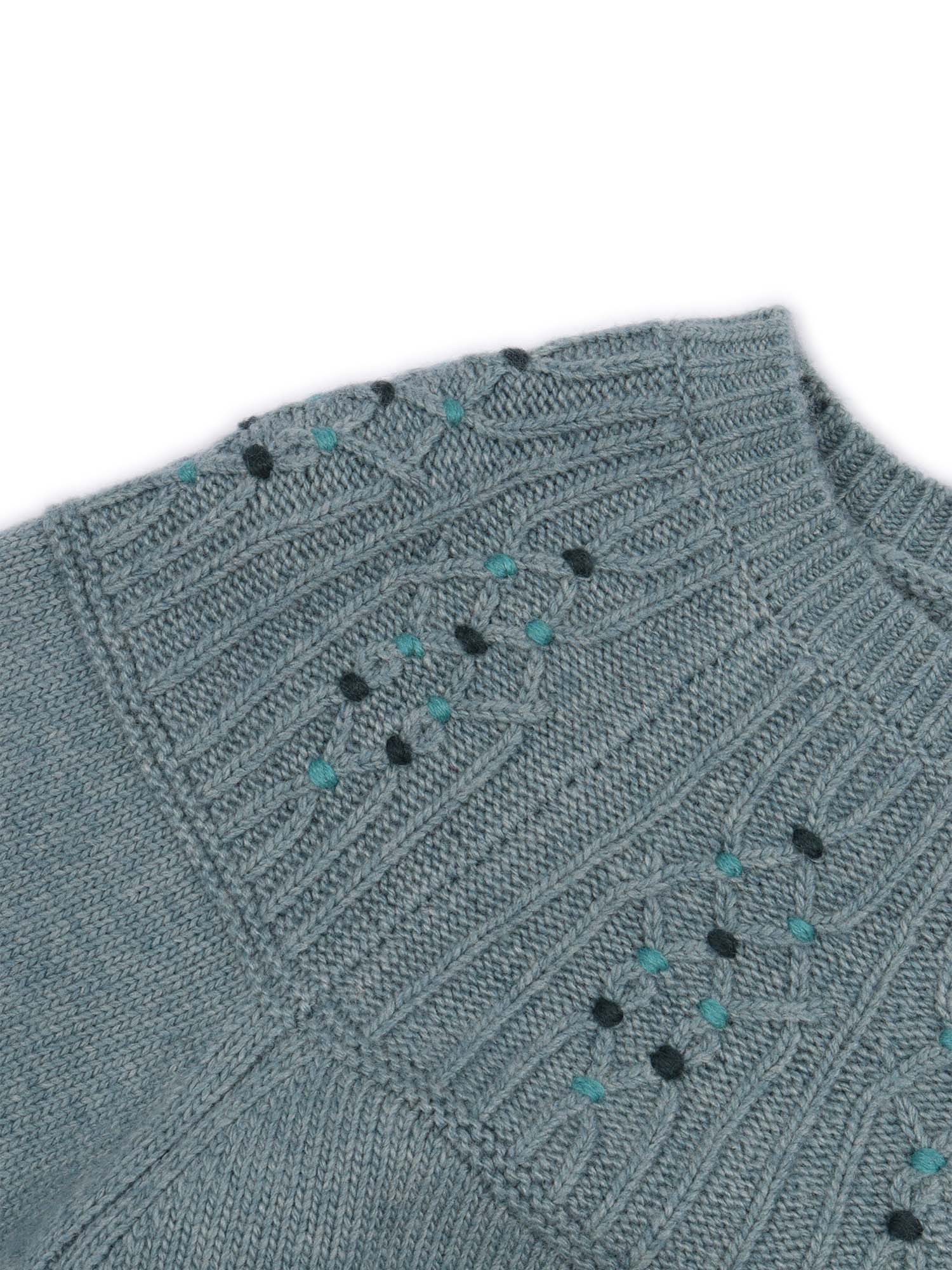 Genievre Sweater Light Blue Crewneck