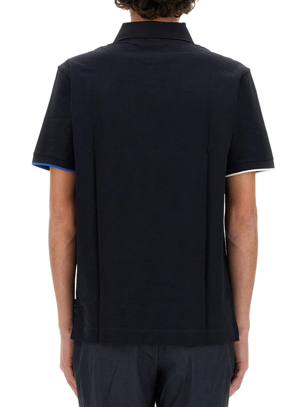 Cotton Polo Shirt Blue