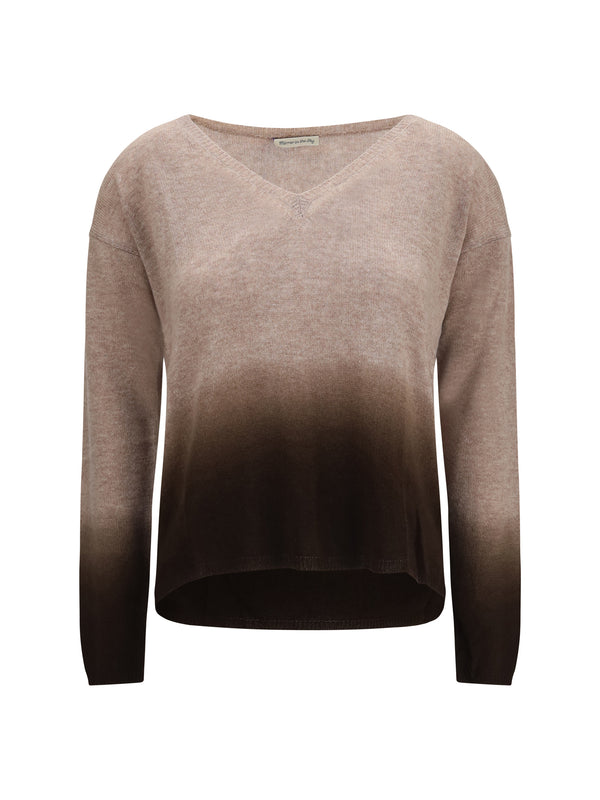 Mirror In The Sky 100% Cashmere sweater in beige