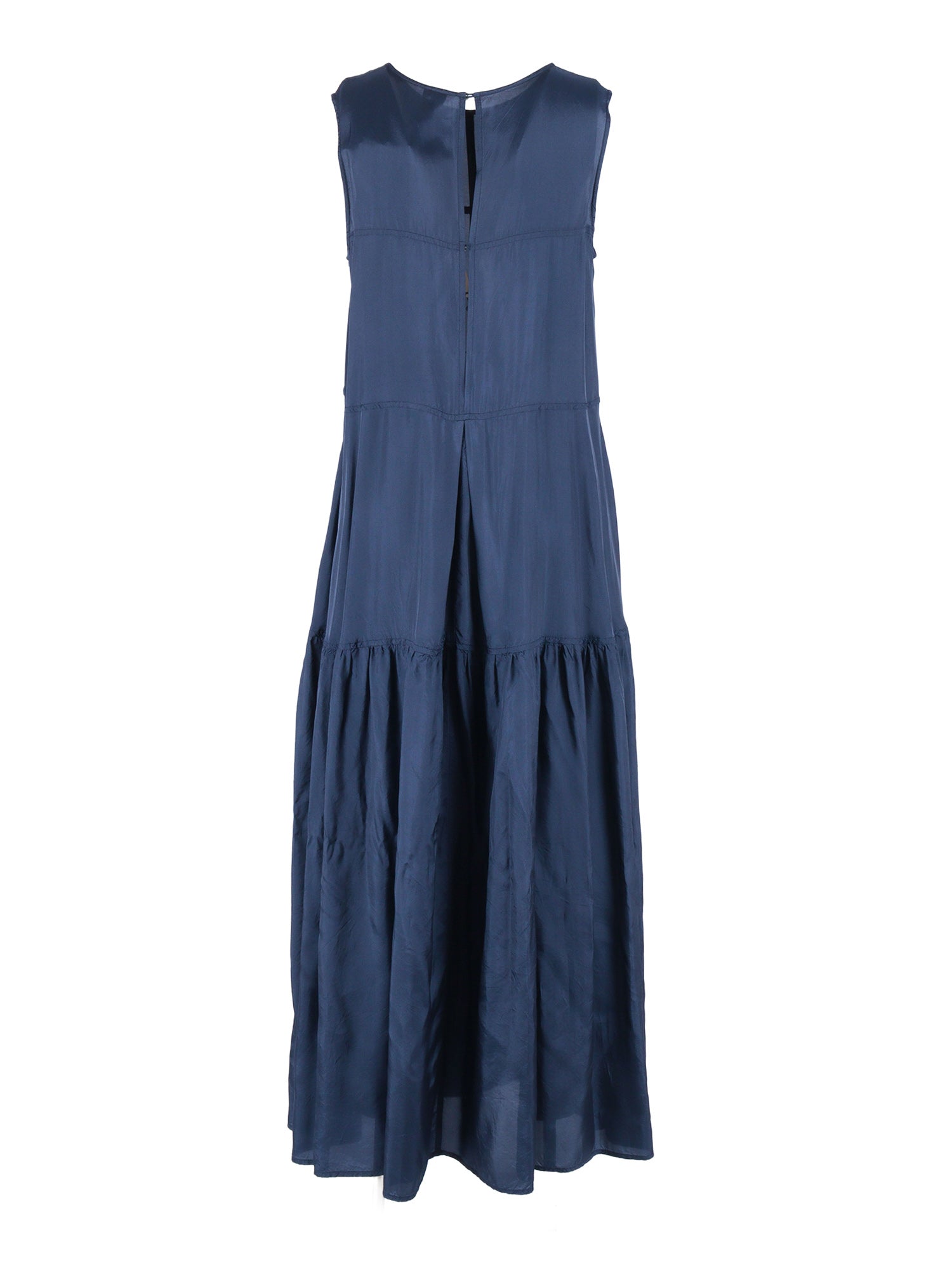 DRESS Blue Viscose Long