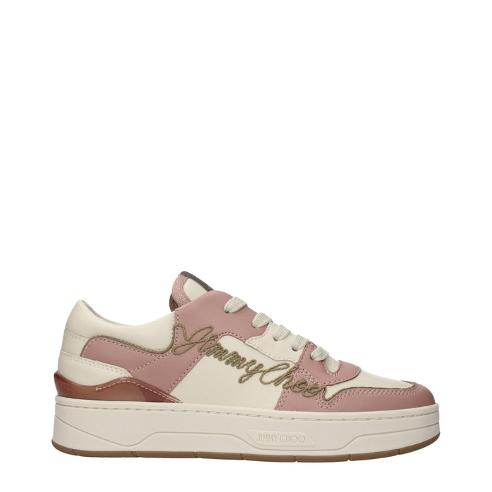 Jimmy Choo Leather sneaker in pink