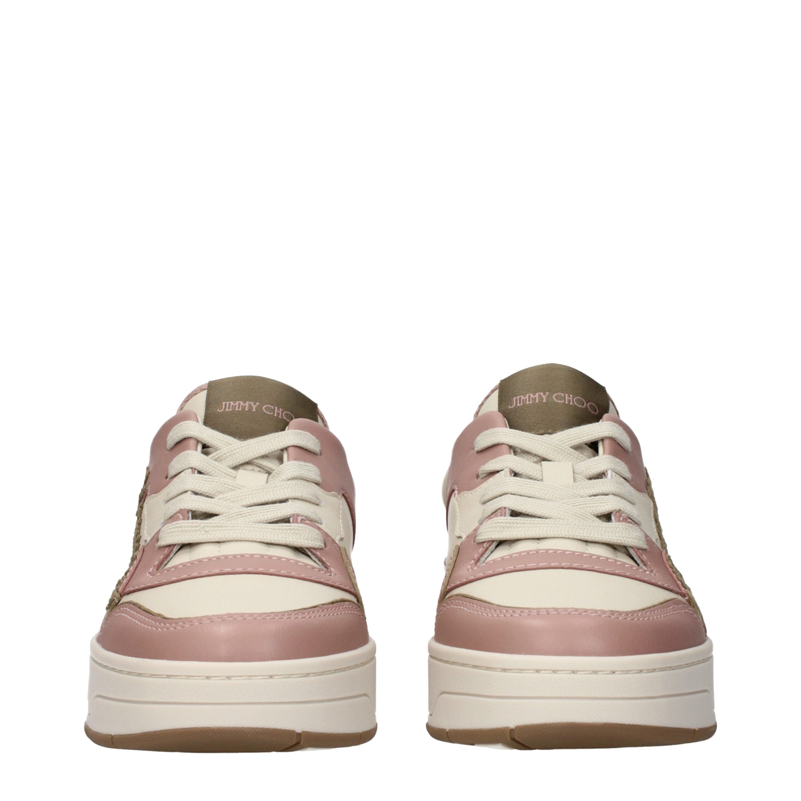 Jimmy Choo Leather sneaker in pink — view 3