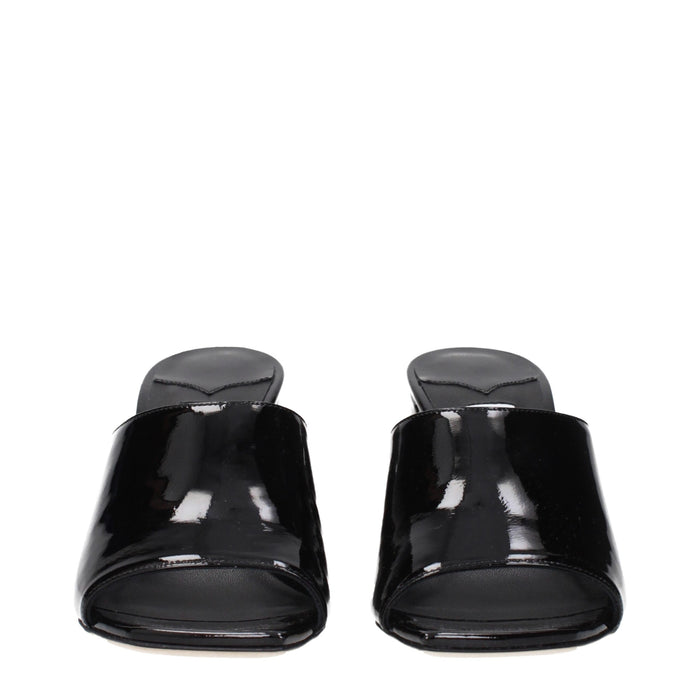 Jimmy Choo Patent leather heel sandal in black — view 2