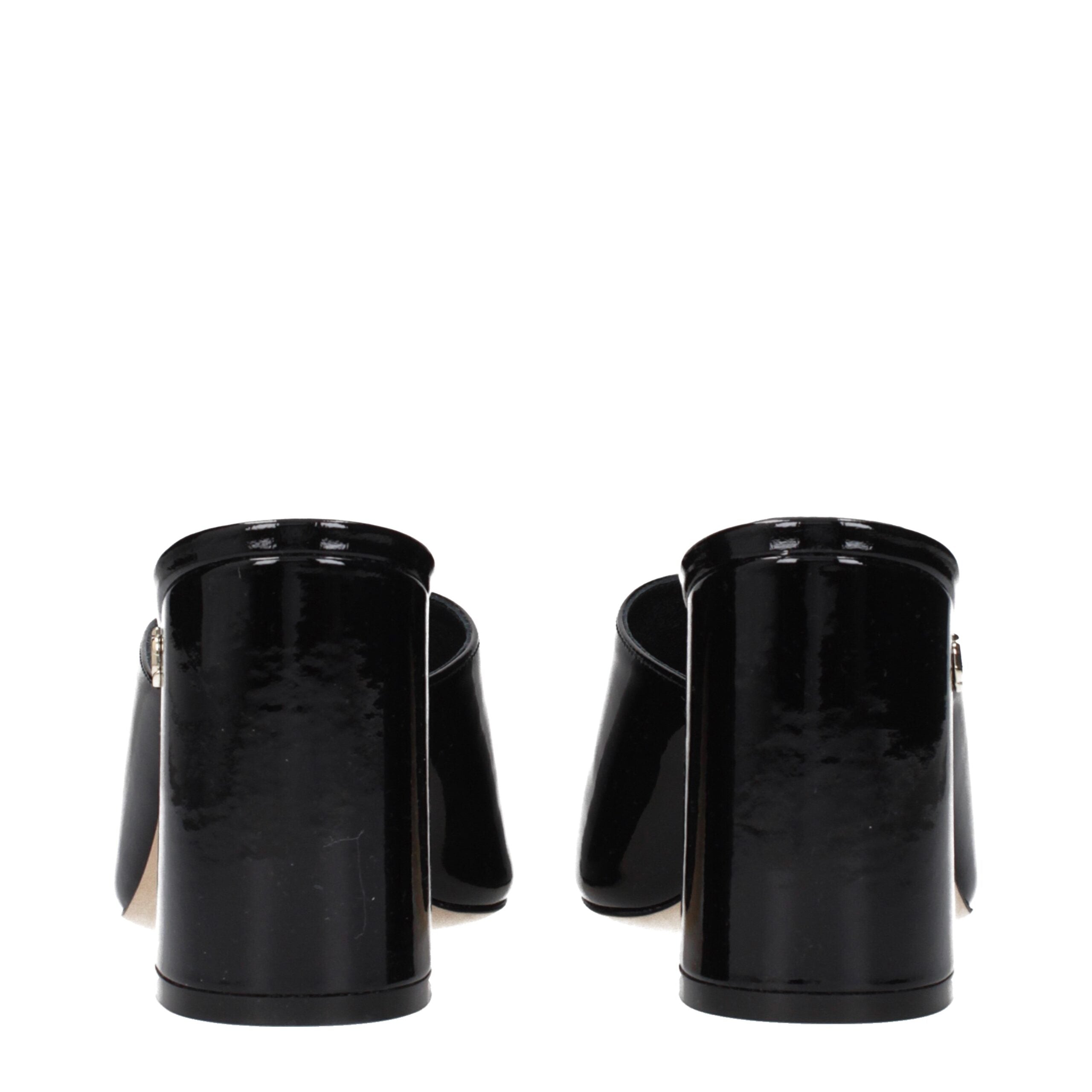 Jimmy Choo Patent leather heel sandal in black — view 4