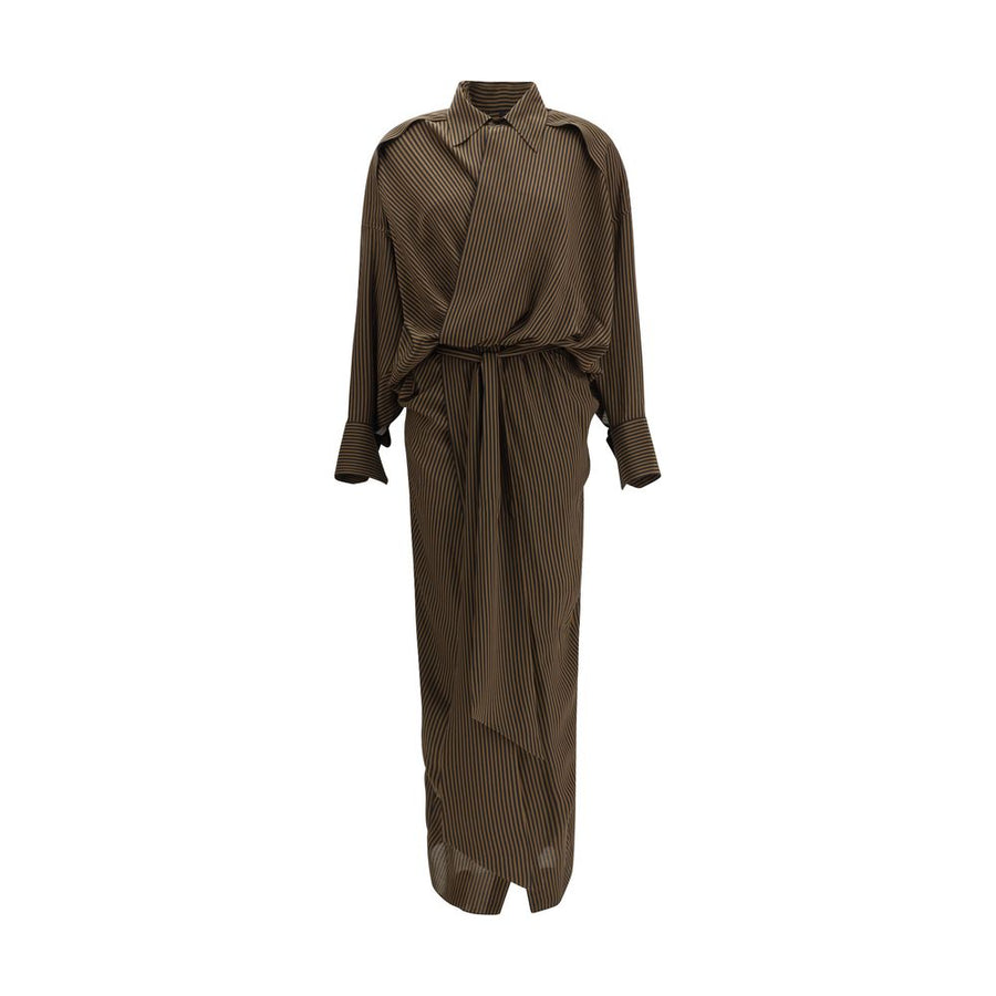Petar Petrov 100% Silk dress in brown