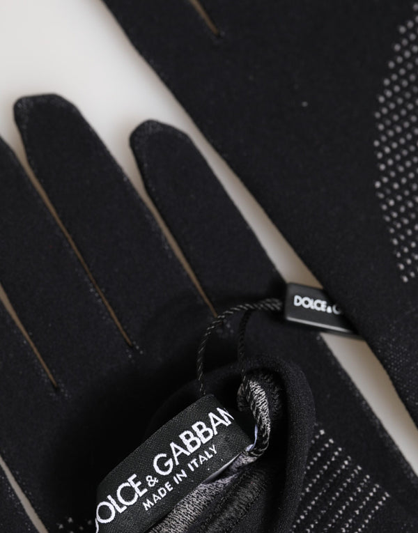 Dolce & Gabbana 97% Cotton gloves in black