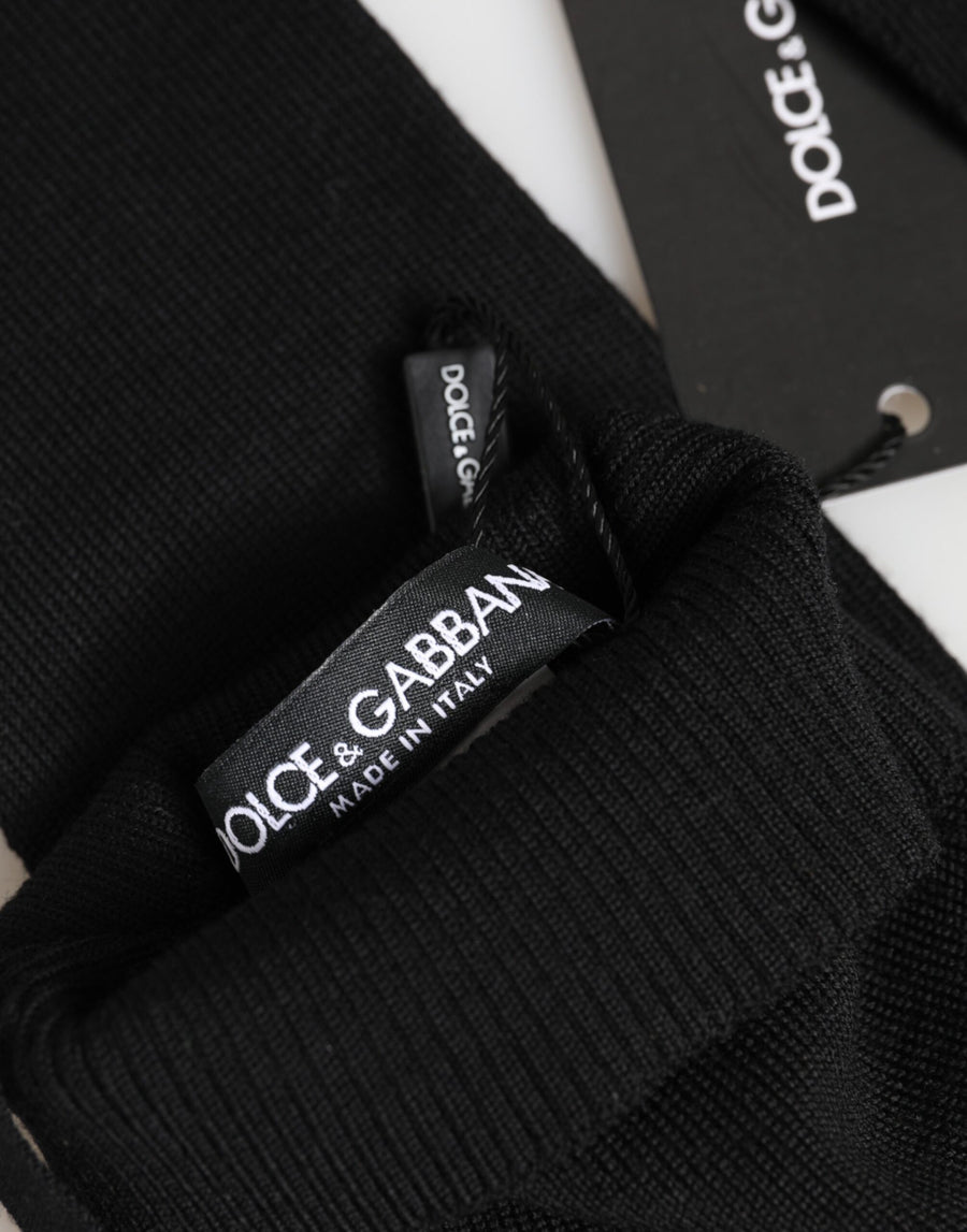 Dolce & Gabbana 100% Virgin Wool gloves in black