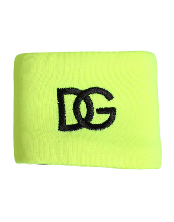 Dolce & Gabbana 100% silk wristband in yellow