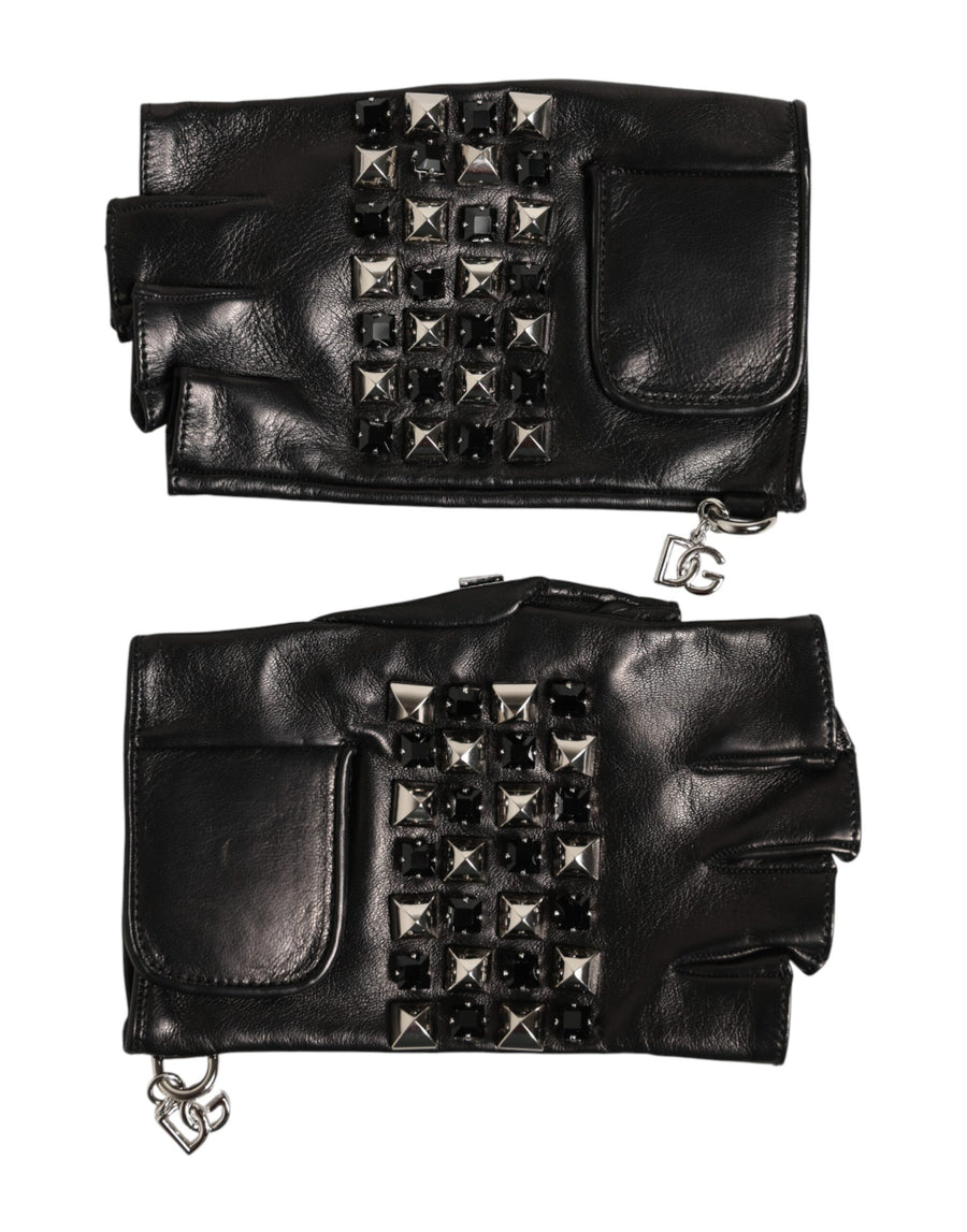 Dolce & Gabbana 100% Lamb gloves in black