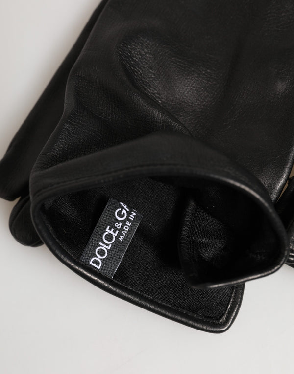 Dolce & Gabbana 100% Lamb gloves in black