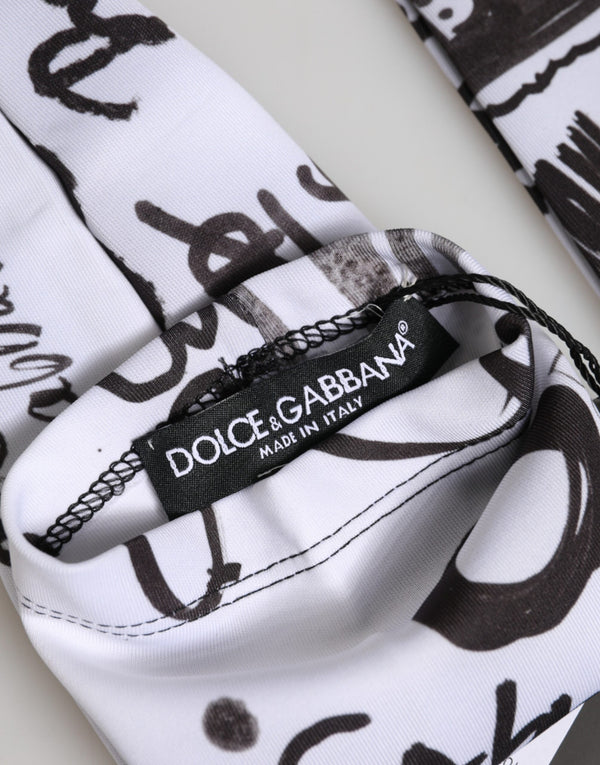 Dolce & Gabbana 90% Polyester gloves in white
