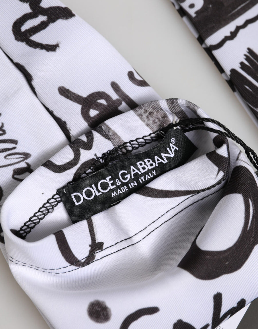 Dolce & Gabbana 90% Polyester gloves in white