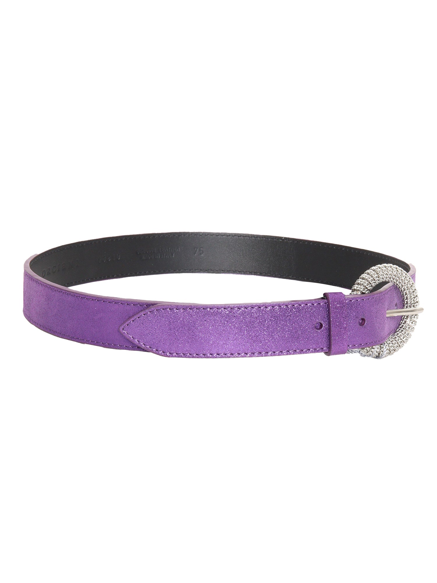 Midnight Belt Purple Calf Leather