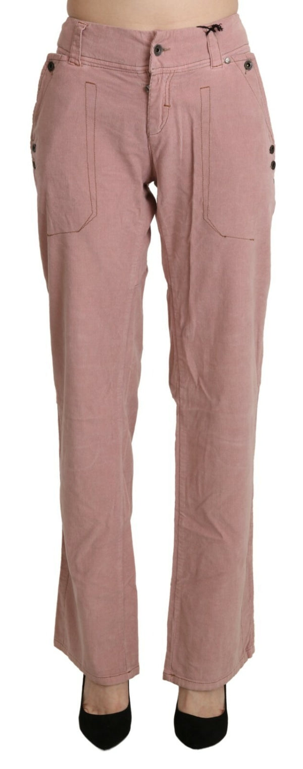 Ermanno Scervino Cotton trousers in pink
