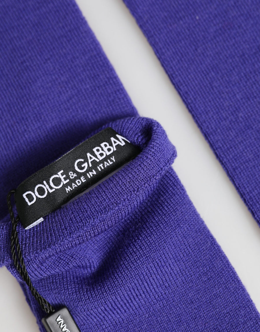 Dolce & Gabbana 100% Wool gloves in purple