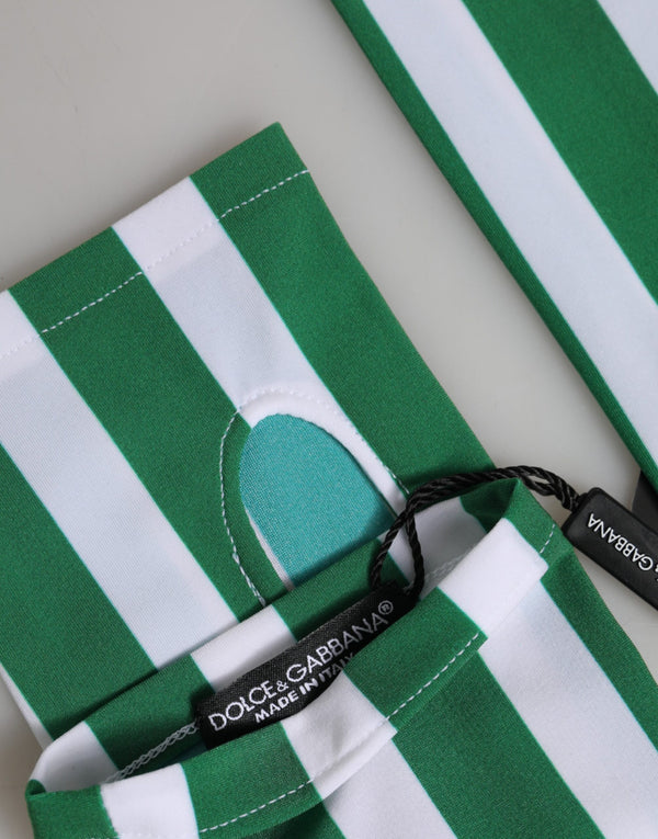 Dolce & Gabbana 93% Polyamide gloves in green