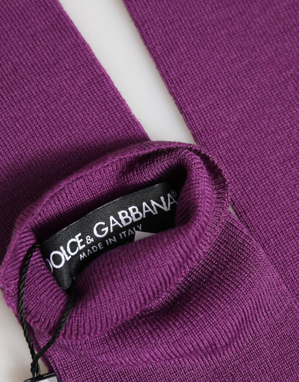 Dolce & Gabbana 100% Wool gloves in purple